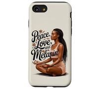 Yoga Melanina Negro Mujeres Namaste Paz Meditación Amor Yoga Carcasa para iPhone SE (2020) / 7 / 8