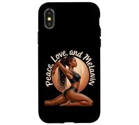 Yoga Melanina Negro Mujeres Namaste Paz Meditación Amor Yoga Carcasa para iPhone X/XS
