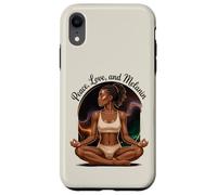 Yoga Melanina Negro Mujeres Namaste Paz Meditación Amor Yoga Carcasa para iPhone XR