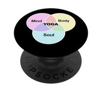 Yoga Mente Cuerpo Alma Yoga PopSockets PopGrip Adhesivo