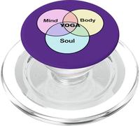 Yoga Mente Cuerpo Alma Yoga PopSockets PopGrip para MagSafe