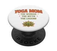 Yoga Mom The Woman, Mito y Leyenda Divertido Regalo para Madres PopSockets PopGrip Adhesivo