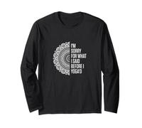 Yoga Ornamento Flor Mandala Manga Larga