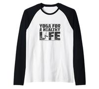 Yoga para una Vida Sana Camiseta Manga Raglan