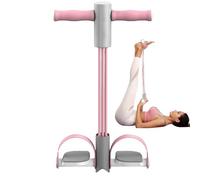 Yoga Pedal Resistance Band - Elastic Pull Rope | 6-Tube Pull Rope, Body Trainer, Fitness Equipment For Abdomen, Arm, Yoga Stretching Training | Portable Home Gym Workout Bands With Handles, Non-Slip P