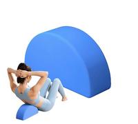 Yoga Pilates Exercise Brick (Half Round) - Curved Balance Moon Brick For Core Strengthening | Non-Slip Semi-Circular Fitness Block - Perfect For Yoga Dance Balance Training, Home Gym Apartment, EVA