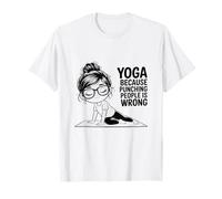 Yoga porque golpear a la gente es una meditación equivocada Camiseta