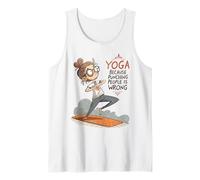 Yoga Porque Golpear a la Gente está Mal Amantes del Yoga Yoga Divertido Camiseta sin Mangas