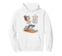 Yoga Porque Golpear a la Gente está Mal Amantes del Yoga Yoga Divertido Sudadera con Capucha