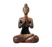 Yoga Pose Statue - Resin 20cm, Zen Candle Holder, Mindfulness | Resin, Meditation Sculpture, Yoga Decor Figure For Home, Wedding, Desk, Living Room, Bedroom, Office, Study Room, Studio, Nightstand