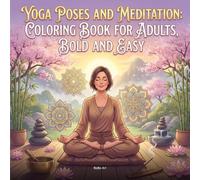 Yoga Poses and Meditation Coloring Book for Adults: Bold and Easy Mindfulness Designs: Relaxing Stress Relief Pages with Inspirational Poses, Breathwork Scenes and Wellness Art