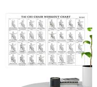 Yoga Poses Poster - Beginner Wall Decor, Fitness Training Chart with Daily Practice Use, Clear Design, Wall Art, Workout Guide for Morning Working Bodybuilding Sports Athletes Strength Gym Travel