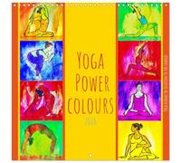 Yoga Power colours - Yoga asanas in relation to the chakras (Calendar 2026 12" x 24" / 30 x 60 cm (abierto)) CALVENDO 12 Month Wall Calendar