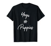 Yoga & Puppies Namastay Home with Dog Doing Yoga Lovers Yogi Camiseta