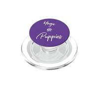 Yoga & Puppies Namastay Home with Dog Doing Yoga Lovers Yogi PopSockets PopGrip para MagSafe