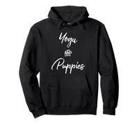 Yoga & Puppies Namastay Home with Dog Doing Yoga Lovers Yogi Sudadera con Capucha
