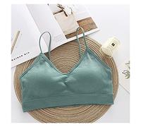 Yoga Push Up Sujetador Gym Fitness Mujeres para la aptitud Top Deportes Sujetador Cultivo Top Mujer Sujetador Copa para A-C Blanco Blanco Running Sport Bra Mujeres ( Color : Green , Size : Free Size )