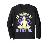 Yoga Rather Be Relaxing Yoga Divertido Manga Larga