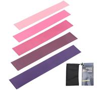 Yoga Resistance Band - 5 Pieces Strength Training Straps, Elastic Resistance Bands with Multiple Levels, Workout Fitness Bands for Gym Pilates Squat, Leg Arm Back Thigh Exercise Equipment