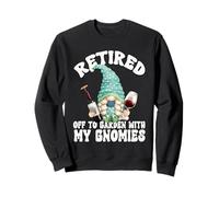 Yoga Retirement GNOME Graphic For Wine Mom Retired Grandma Sudadera