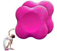 Yoga Rodillera, Rodillera Antideslizante, Esterilla de Pilates para Protección de Rodillas, Muñecas y Codos, 2 Piezas, Rosa