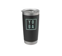 Yoga Simple Motivacional Mindfulness Vaso térmico de acero inoxidable de doble pared