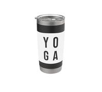 Yoga Simple Motivacional Mindfulness Vaso térmico de acero inoxidable de doble pared
