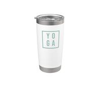 Yoga Simple Motivacional Mindfulness Vaso térmico de acero inoxidable de doble pared