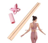 Yoga Stick - Barra Correctora De Para Adultos | Poste De Estiramiento De Pilates De 2 Piezas | For Runners Beginners Professionals Home Office Gym Studio Living Room Physical Workout Exercise D