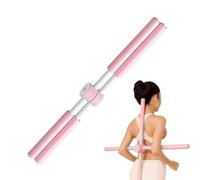 Yoga Stretch Stick - Mango de espuma de diseño, núcleo de acero de construcción, soporte de alineación de postura, portátil, fácil de viajar | Para corrección entrenamiento de en el cuello