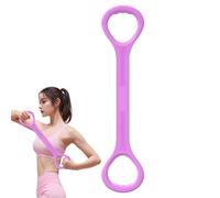 Yoga Stretch Strap, 8-Figure Tensioner Straps, 17.32 Inches Resistance Stretching Band, Flexibility Training, Physical, Yoga Elastic Rope, Sports Equipment for Fitness, Home and Gym Use