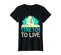 Yoga Stretch To Live Yoga Divertido Camiseta