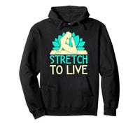 Yoga Stretch To Live Yoga Divertido Sudadera con Capucha