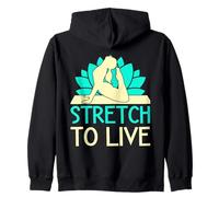 Yoga Stretch To Live Yoga Divertido Sudadera con Capucha