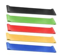 Yoga Stretching Straps - 5X Exercise Bands for Pilates, Home Gym, Flexibility Training | Durable Workout Resistance Loops for Women, Men, Physical tharapy Aid, Muscle Recovery, Compact Fitness Gear