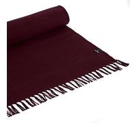 Yoga Studio Alfombra de yoga orgánica de 196 x 70 cm con borlas, algodón para meditación, relajación y yoga caliente (frambuesa)