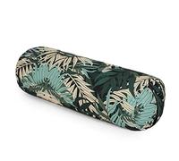 Yoga Studio Lotus - Cojín de yoga | Relleno orgánico de cáscaras de trigo sarraceno | (certificado GOTS) | Funda exterior extraíble de algodón orgánico lavable | Ideal para yoga, meditación - (jungla
