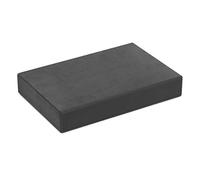 Yoga Studio Pilates - Bloque de yoga gris grafito con bordes biselados para principiantes y profesionales