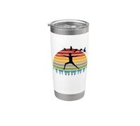 Yoga Sunrise/Yoga Principiante/Yoga Sunset Design Vaso térmico de acero inoxidable de doble pared