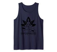 Yoga te da superpoderes Lotus Meditación Pose Camiseta sin Mangas