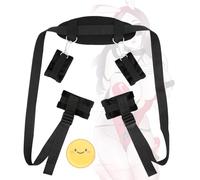 Yoga Training Strap Neck 3-in-1 Stretching Strap Black Comfort Exercise Strap, excellente qualité, léger et portable, design à la mode -Z