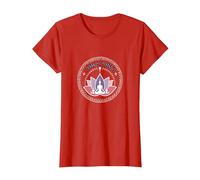Yoga Vibes: Logotipo de meditación de Loto Zen para el Bienestar Camiseta, Mujer, Rojo, XXL