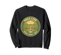 Yoga Vida Mente Cuerpo Alma Vintage Retro Regalo para Yogis Sudadera