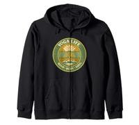 Yoga Vida Mente Cuerpo Alma Vintage Retro Regalo para Yogis Sudadera con Capucha