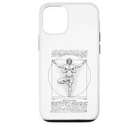 Yoga Vitruvio Hombre Leonardo Da Vinci Vrikshasana Namaste Zen Carcasa para iPhone 12/12 Pro