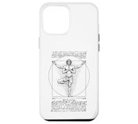 Yoga Vitruvio Hombre Leonardo Da Vinci Vrikshasana Namaste Zen Carcasa para iPhone 12 Pro Max