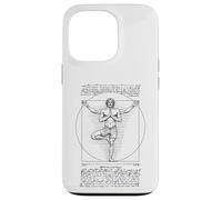 Yoga Vitruvio Hombre Leonardo Da Vinci Vrikshasana Namaste Zen Carcasa para iPhone 13 Pro