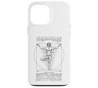 Yoga Vitruvio Hombre Leonardo Da Vinci Vrikshasana Namaste Zen Carcasa para iPhone 13 Pro Max