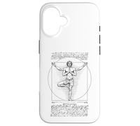 Yoga Vitruvio Hombre Leonardo Da Vinci Vrikshasana Namaste Zen Carcasa para iPhone 16