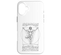 Yoga Vitruvio Hombre Leonardo Da Vinci Vrikshasana Namaste Zen Carcasa para iPhone 16 Plus